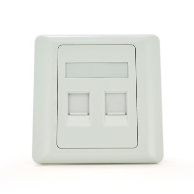 
					Рамка 86х86 під 2 модуля Keystone Jack RJ-45 кат.5e UTP, 2-port Q100