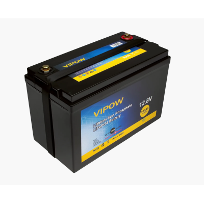 
					Акумуляторна батарея Vipow LiFePO4 12,8V 100Ah з вбудованою ВМS платою 80A
