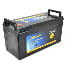 Акумуляторна батарея Vipow LiFePO4 25,6V 50Ah з вбудованою ВМS платою 40A (330*175*225)