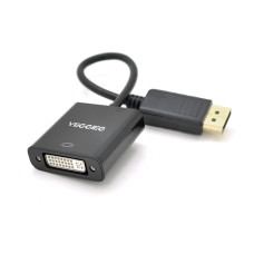 Конвертер VEGGIEG DD-B Display Port (тато) на DVI24 + 5 (мама) 25cm, Black, Пакет