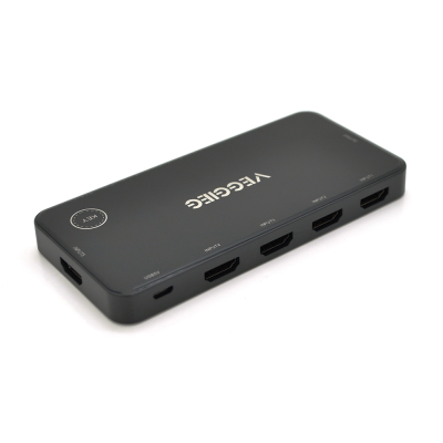 
					HDMI свіч VEGGIEG V-HD05 4k x 2k, 5 x 1 портів, з USB-кабелем і пультом дистанційного керування, Black, Blister