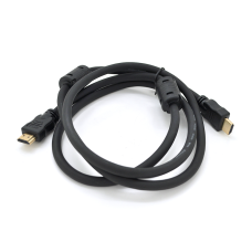 Кабель Ritar Premium PL-HD348 HDMI-HDMI Ultra HD 4K,1080P, 3.0m, v1,4, OD-7.3mm, з фільтром, круглий Black, коннектор Gold, Box, Q100