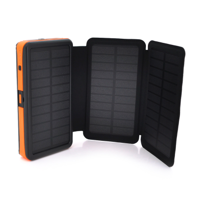 
					Power bank RH-20000N6W 20000mAh Solar, Flashlight,Input:5V/2A(microUSB,TypeC),Output:5V/2А(2xUSB),Wireless charger,PD/QC3.0,rubberized case,Orange,BOX