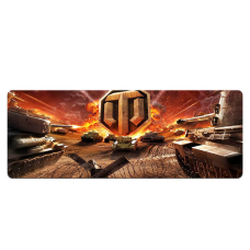 Килимок 300*700 тканинний World of Tanks-37, товщина 2 мм, OEM