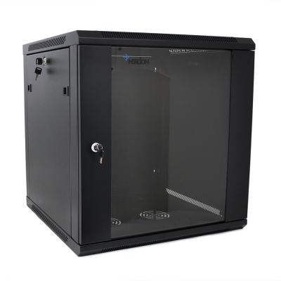
					Шафа Merlion 27U, 600*600*1303mm (Ш*Г*В)мм загартоване скло, чорна, сталь 1,2мм із замком (в розібраному вигляді!!!)