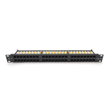 Патч-панель Ritar 48 портiв UTP DUAL кат 5Е 19 "1U НЕ екранована чорна Q10