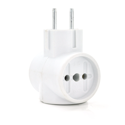 
					Розетка трійник Т- подібний Light, White, Q12
