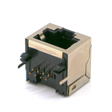 Гніздо RJ45 екранований з інтерфейсом 8P8C під пайку, роз'єм 16H, Silver