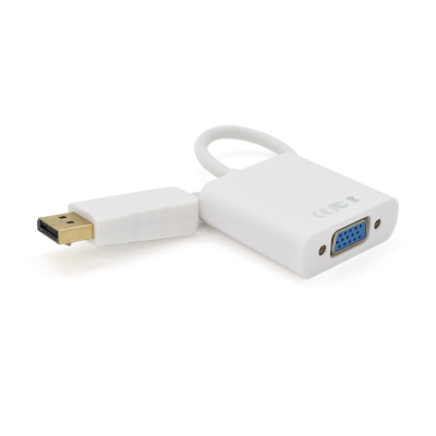 
					Конвертер Display Port (тато) на VGA (мама) 30cm, White, 4K / 2K, Пакет