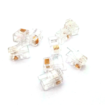 
					Коннектор RITAR RJ-12 4P4C UTP Cat-3 (100 шт / уп.) Q100