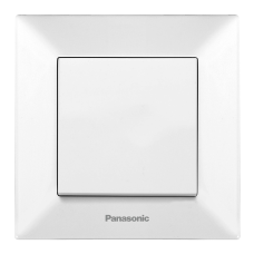 Вимикач Panasonic Arkedia Slim одноклавішний,швидкий монтаж,білий