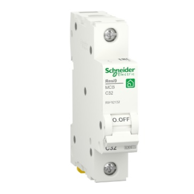 
					Автоматичний вимикач Schneider RESI9 32А, 1P, крива, 6кА