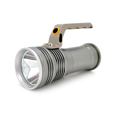 
					Ліхтар пошуковий GLH-3405, 1LED T6, 10W, 3 режими, 2*18650, Silver, IP40, СЗУ, перехідник, 150х65х95мм, BOX
