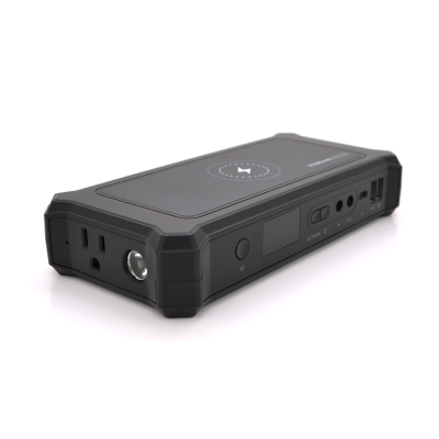 
					Портативний PowerBank потужністю 100W, 27000mAh (99.9Wh), 2xUSB-A Output: 5V/3.5A, DC Output: 12V/10A, Wireless Charger: 10W, LED, Q6
