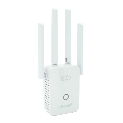 
					Підсилювач WiFi сигналу з 4-ма вбудованими антенами LV-WR32Q, живлення 220V, 300Mbps, IEEE 802.11b/g/n, 2.4-2.4835GHz, BOX