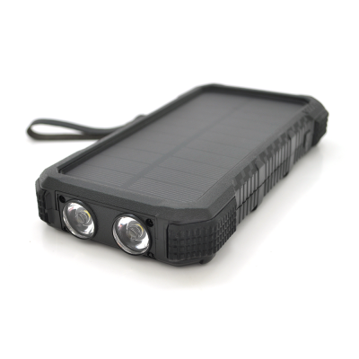 
					Power bank 20000 mAh Solar, Type-C/PD/QC3.0, ударо захищений прогумований корпус, Black, Corton BOX