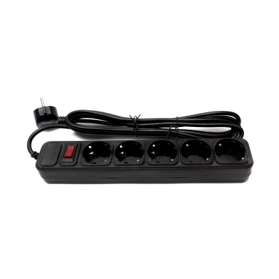 
					Мережевий фільтр PROLOGIX 075P5-30B, 220В 10А, 5 розеток, 3м, чорний, коробка Q30