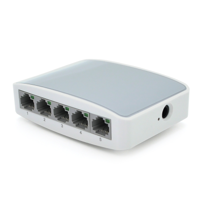 
					Комутатор Gigabit Ethernet ONV-H3005S в пластиковому корпусі, 5*1000Мб портів, 5В 1Ач, 100х70х28