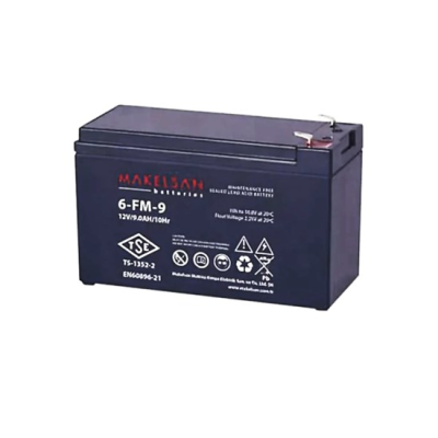 
					Акумуляторна батарея AGM MAKELSAN 6-FM-9, Black Case, 12V 9.0Ah ( 151 х 65 х 94 (100) ) Q5