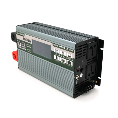 
					Інвертор напруги Demuda DMDPSW-1000W, 12V/220V, 1000W з правильною синусоїдою, 2 універсальні розетки, 2 USB, Rj 45, клемні дроти, Q6