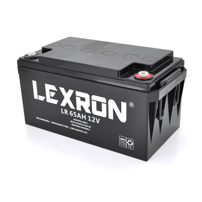 
					Акумуляторна батарея Lexron LR-12-65 12V 65 Ah (348 x 167 x 178) 21kg