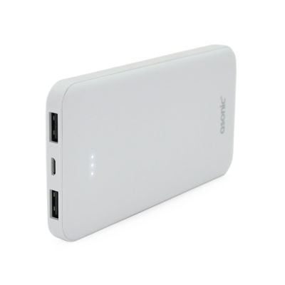 
					Powerbank ASONIC AS-P10 10000mAh, Output 2USB, White/Black, (215g), Blister