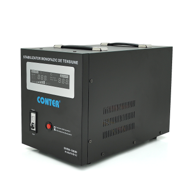 
					Стабілізатор напруги релейний Conter SVRH-10000VA/7000W однофазний, напольного монтажу, LED дисплей, DC150-270V, AC230±8%, 2*Shuko, Q4