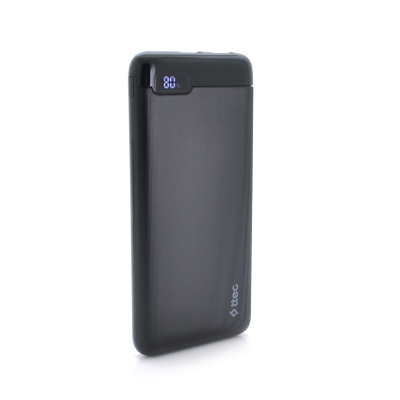 
					PowerbankTtec 10000mAh, LCD, Output: 2*USB + Type-C, 20W, Black, Q30
