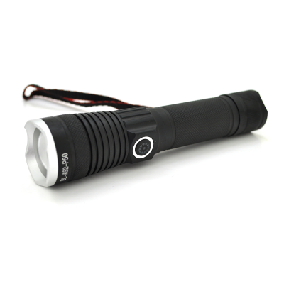 
					Ліхтар ручний BAILONG BL-A92-P50, 1LED P50, 10W, 3 режими, 18650 немає в комплекті, Black, IP44, USB-Type-C, 154х36х28мм, BOX