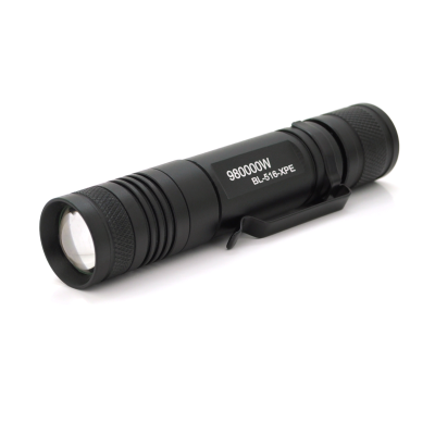 
					Ліхтар ручний BAILONG BL-516-XPE, 1LED Cree XPE, 10W, 3 режими, ZOOM, 18650 немає в комплекті, Black, IP44, СЗУ, 128х26х26мм, BOX
