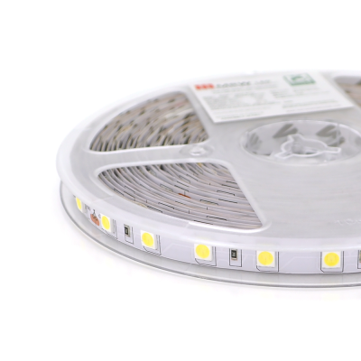 
					Світлодіодна стрічка Mervesun MRW-5050-B-24 4K, (60 світлодіодів), 24V, 11W, IP20, під паяння, 10 метрів котушка, White
