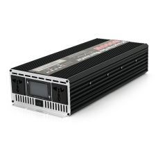 Інвертор напруги YOSO з правильною синусоїдою, 6000W, 12/220V-3000W, 2 універсальні розетки, LED Display, затискачі, клемні дроти, Q6