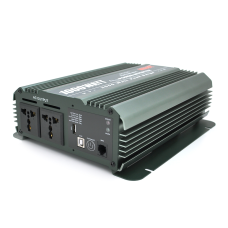 Інвертор напруги MUST з правильною синусоїдою, 1000W, 24/220V-1000W, 2 універсальні розетки, 1USB, RJ11, LED Display