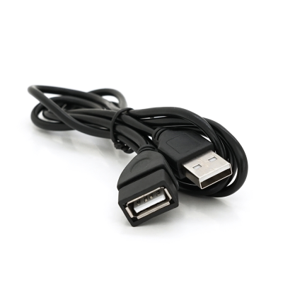 
					Подовжувач USB 2.0 AM/AF, 1,0m, чорний Q250