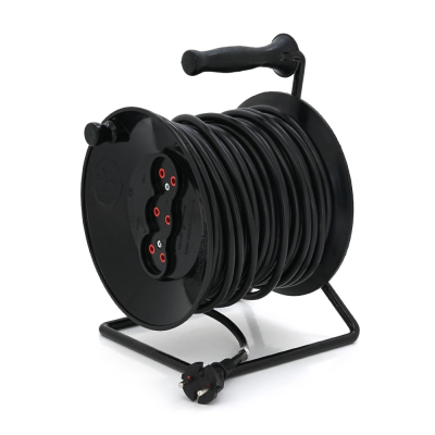 
					Подовжувач на котушці RITAR VN 30м (ПВС 2*2,5), 3 гнізда без контакту, контактна група - латунь, до 4кВт