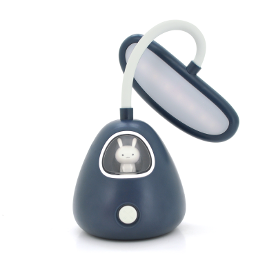 
					Гнучка настільна лампа-нічник RABBIT LD-3053, 3 режими, 4,2V 300mAh. microUSB, 3 години роботи, 25см, 200гр, Dark blue, Box