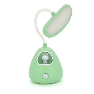 
					Гнучка настільна лампа-нічник RABBIT LD-3053, 3 режими, 4,2V 300mAh. microUSB, 3 години роботи, 25см, 200гр, Green, Box