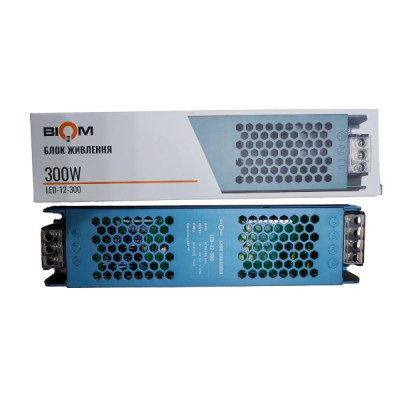 Блок живлення BIOM DC12 300W 25А LED-12-300