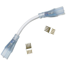 Конектор для свiтлодiодних стрiчок 220В 5050 RGB (2 роз'єма-дрiт + 4pin (2шт.))