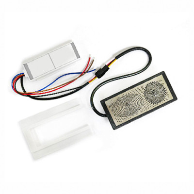 Сенсорний вимикач для зеркал LB-05-ВТ,ДИНАМИК, 2 клавиши, 1*65W, bluetooth, dimmer, DC12-24V