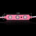 Світлодіодний модуль BRT XG194 5630-3 led W 1,5W PINK, 12В, IP65 рожевий з лінзою полусфера