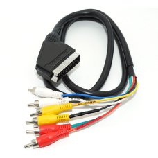 Кабель Merlion SCART (тато) -6RCA (тато), 1,5m, Q100 Кабель Merlion SCART (тато) -6RCA (тато), 1,5m, Q100