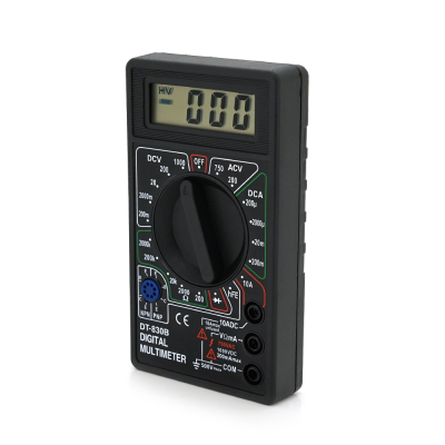 
					Мультиметр DT-830B, Вимірювання: V, A, R, 137г, 126*70*28mm, Q100