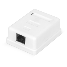 Розетка RITAR UTP 8P8C RJ45 1 порт Cat-6, накладна біла Q300