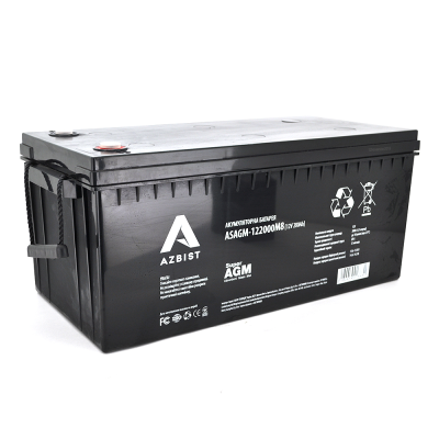 
					Аккумулятор ASBIST Super AGM ASAGM-122000M8, Black Case, 12V 200.0Ah ( 522 х 240 х 219 (224) ) Q1