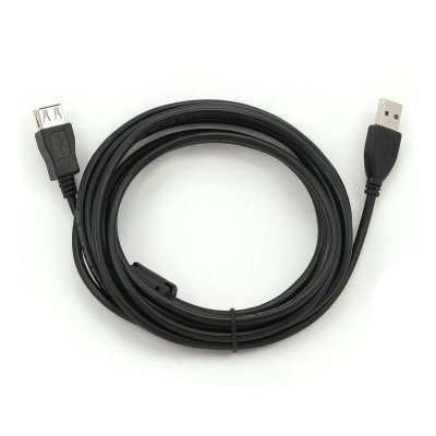 
					Подовжувач USB 2.0 AM / AF, 3.0m, 1 ферит, чорний Пакет Q200