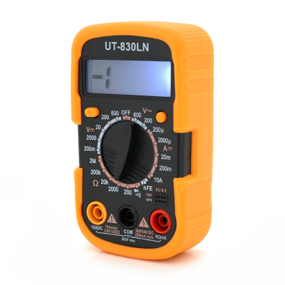 
					Мультиметр UK-830LN, Вимірювання: V, A, R, 250г, 100*65*32mm, Q100