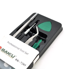 Набір інструментів BAKKU BK-7285 для IPhone (пінцети прямий і вигнутий, 2 инстр. Для розбирання), Blister-box
