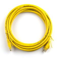 Патч-корд литий RITAR, UTP, RJ45, Cat.5e, 20m, жовтий, Cu (мідь) Патч-корд литий RITAR, UTP, RJ45, Cat.5e, 20m, жовтий, Cu (мідь)
