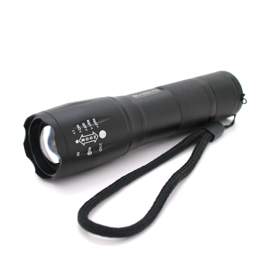 
					Ліхтар ручний BAILONG BL-1831-T6, 1LED Cree XM-L T6, 3W, 3 режими, ZOOM, 18650/1400mah (перехідник 3*AAA), Black, IP40, СЗУ, 123х30х21мм, BOX